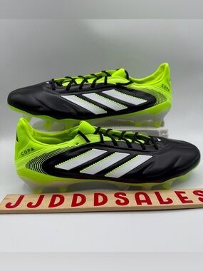 Adidas Copa Pure 3 Elite Fg Core Black Green Soccer Cleats JH6304 Men’s Sz 8